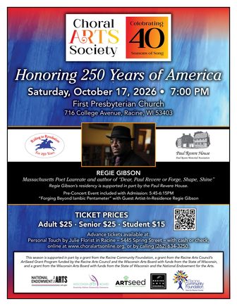 Choral Arts Society opens 40th season with America concert in Racine